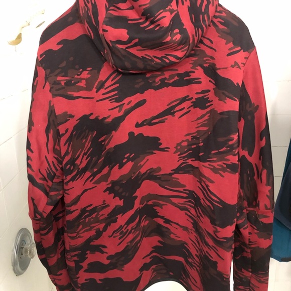 Nike limited edition camo flame tech zip up hoodie performance jacket size Xl - Picture 4 of 7